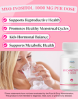 BIOLabs PRO Myo-Inositol Supplement 1000mg – Natural Dietary Support for Cellular Health & Wellness