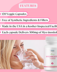 BIOLabs PRO Myo-Inositol Supplement 1000mg – Natural Dietary Support for Cellular Health & Wellness