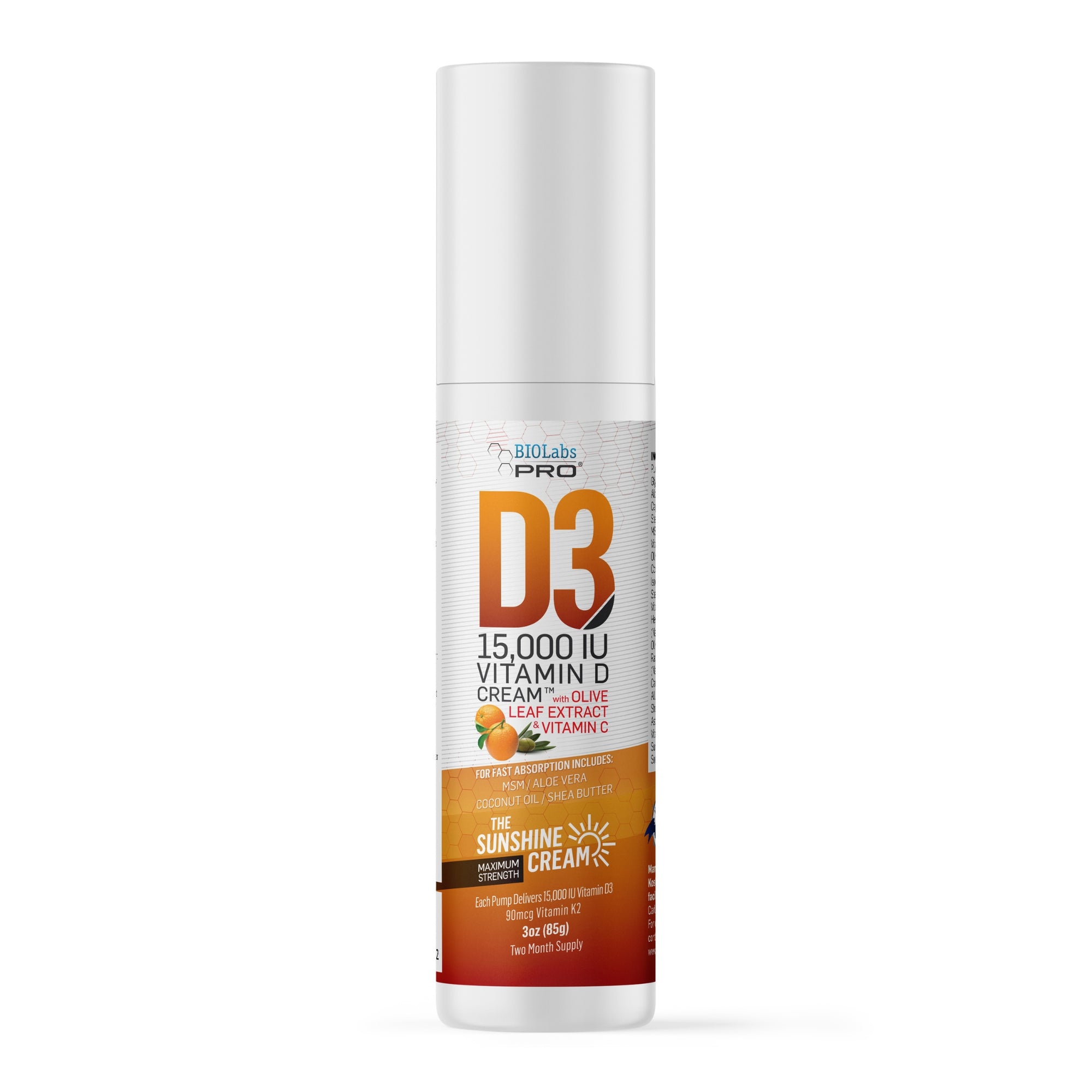 BIOLabs PRO® Natural 15000 IU Vitamin D Cream