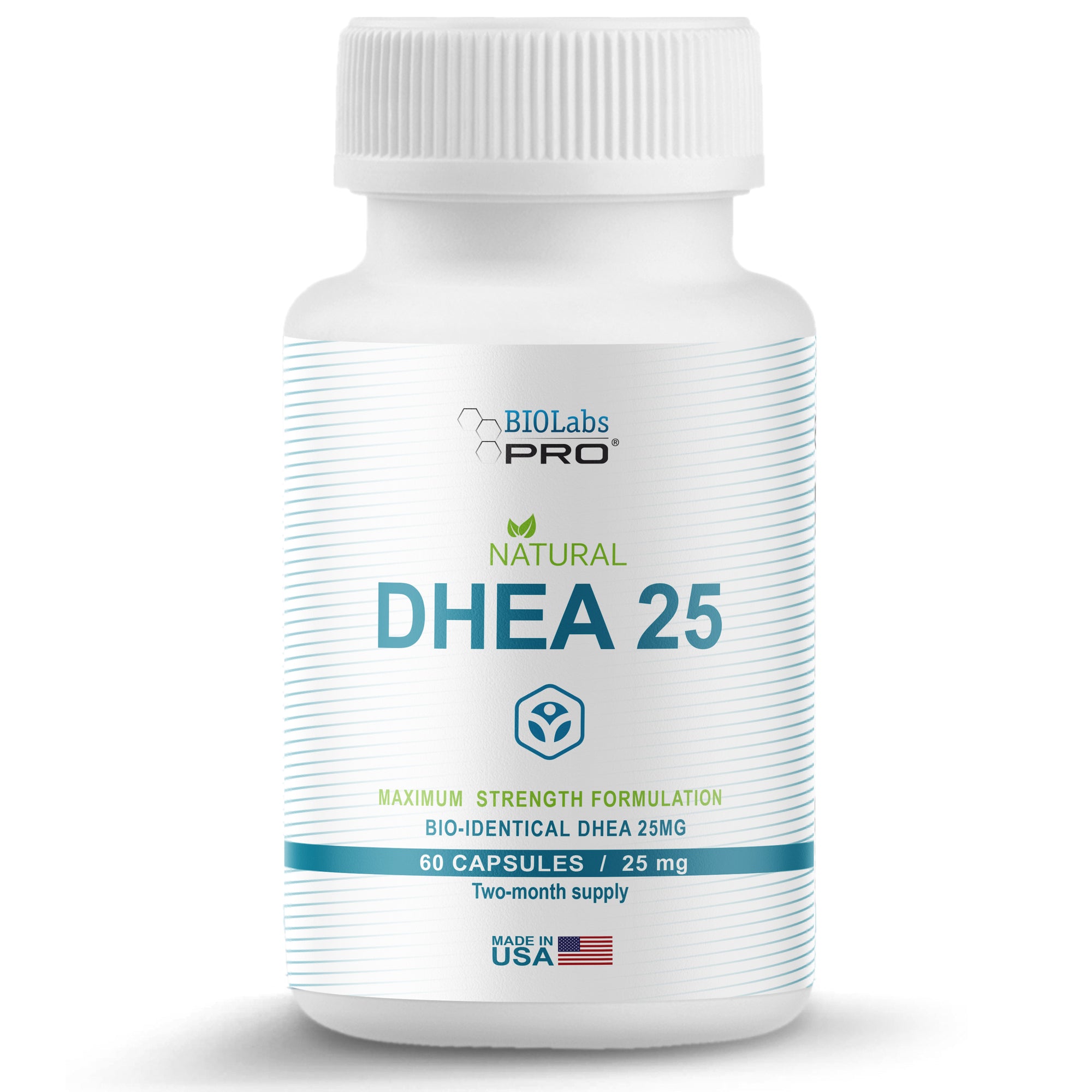 DHEA 25MG PROFESSIONAL STRENGTH ORAL SUPPLEMENT - 60CT 2 MONTH SUPPLY