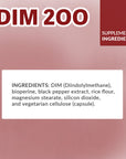 DIM 200mg Professional Strength Oral Supplement - 60ct 2 Month Supply