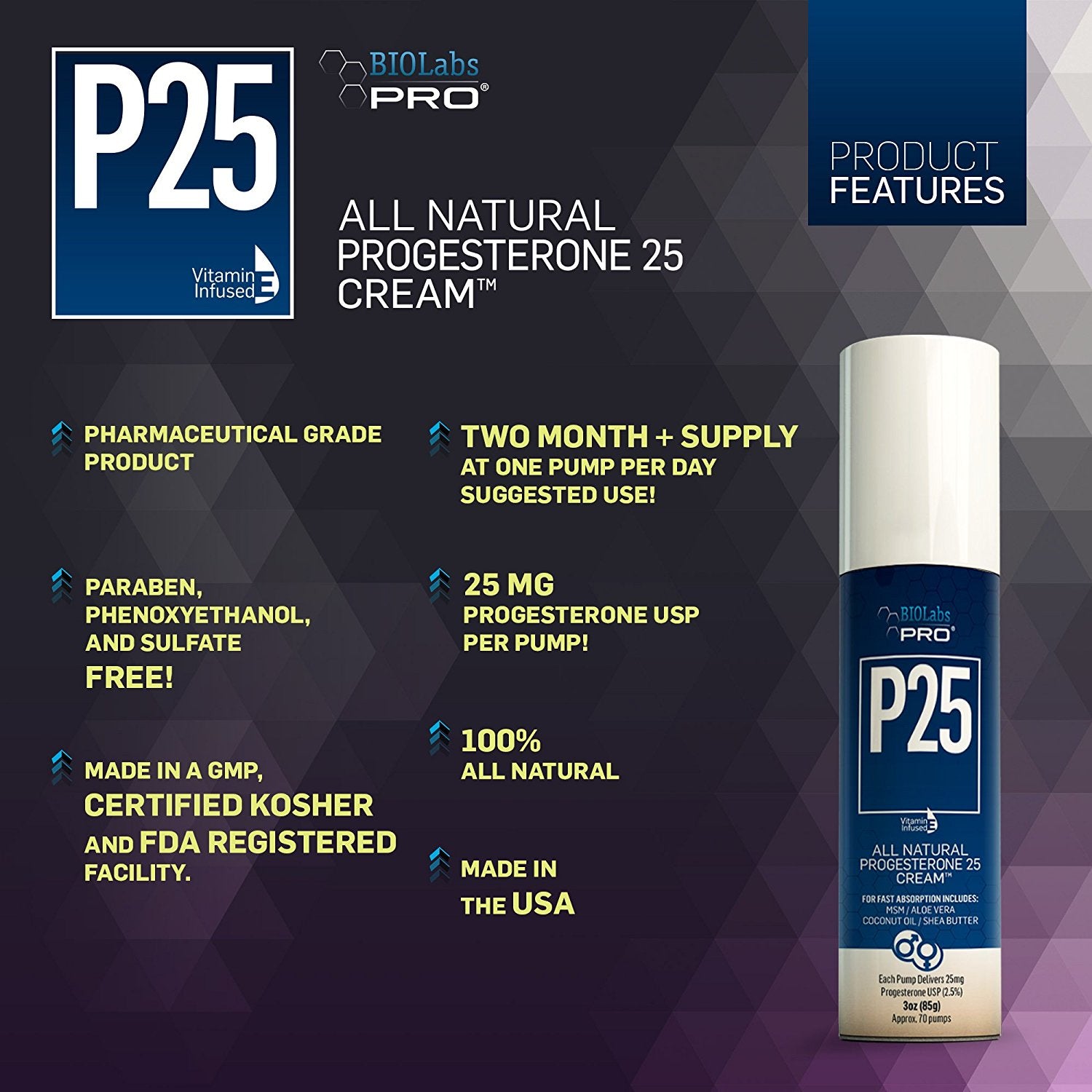 BIOLabs PRO® Natural P25 Cream