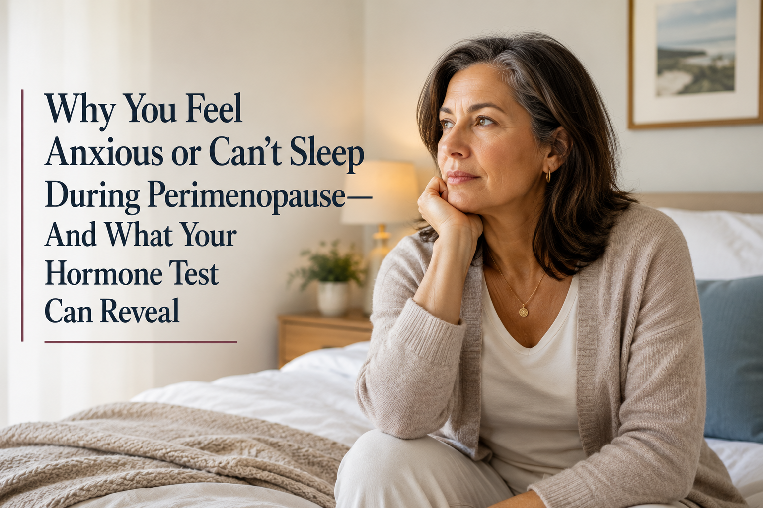 Why You Feel Anxious or Can’t Sleep During Perimenopause—And What Your Hormone Test Can Reveal