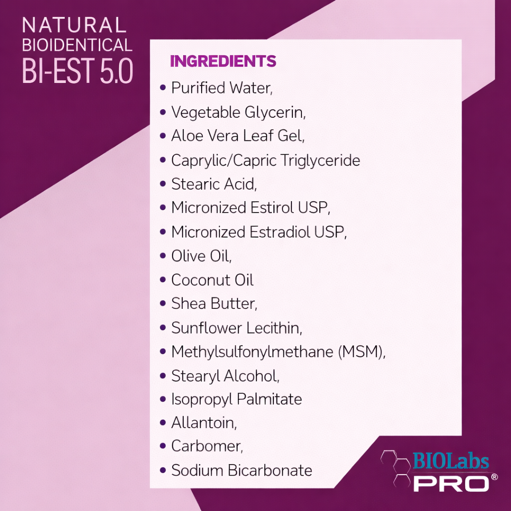 Natural Estrogen BI-EST 5.0 3.6oz