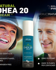 BIOLabs PRO Natural DHEA 20MG CREAM 3oz (3-pack bundle) 6 month Supply!