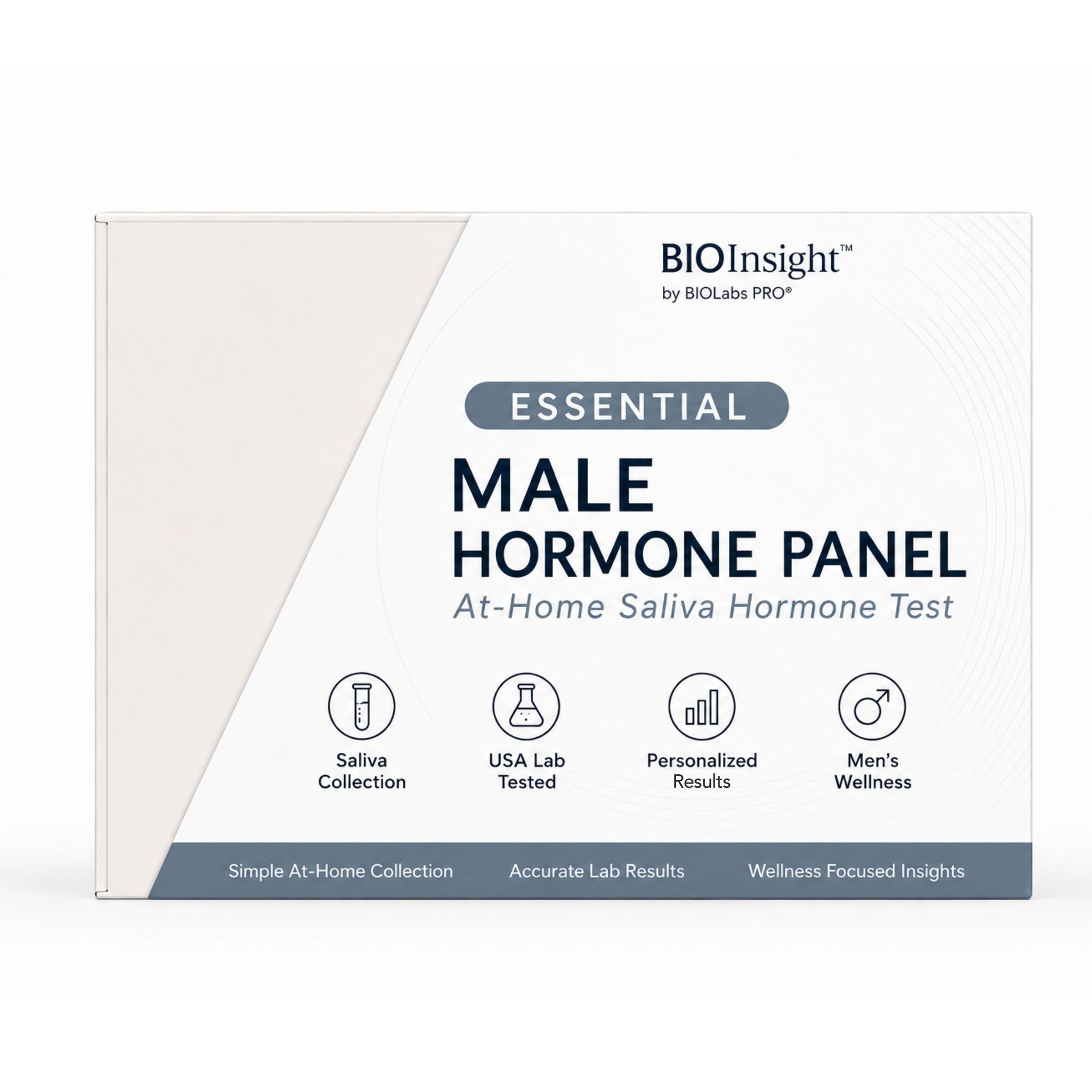 BIOInsight Essential Mens Hormone Panel by BIOLabs PRO, At-Home Saliva Hormone Testing Designed for Men