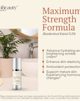 BIOBeauty Revive Day Cream – Maximum Strength Estriol .3% Face Cream with Vitamin C, Hyaluronic Acid