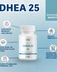 DHEA 25MG PROFESSIONAL STRENGTH ORAL SUPPLEMENT - 60CT 2 MONTH SUPPLY