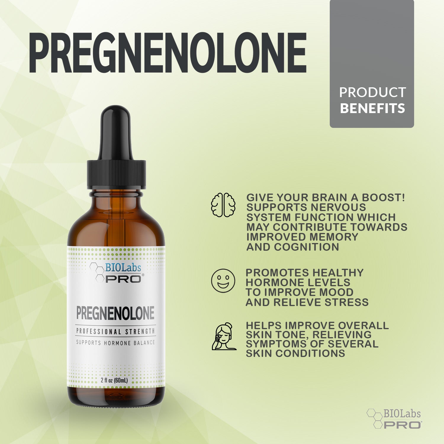 Pregnenolone Oil - PROFESSIONAL STRENGTH / 4MG Pregnenolone OIL