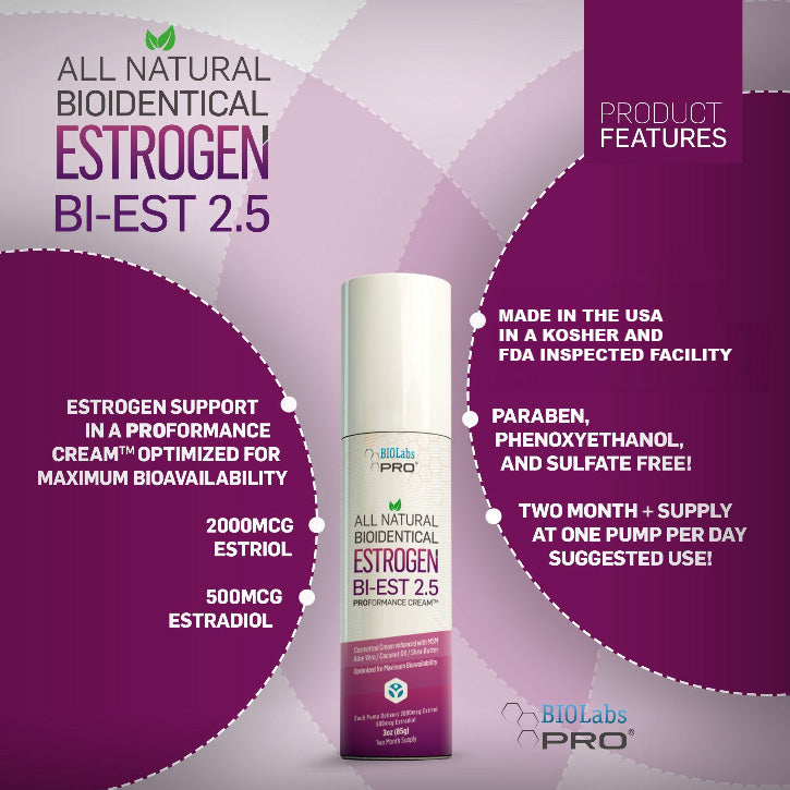 BIOLabs PRO® Natural Estro Bi-EST 2.5 Cream