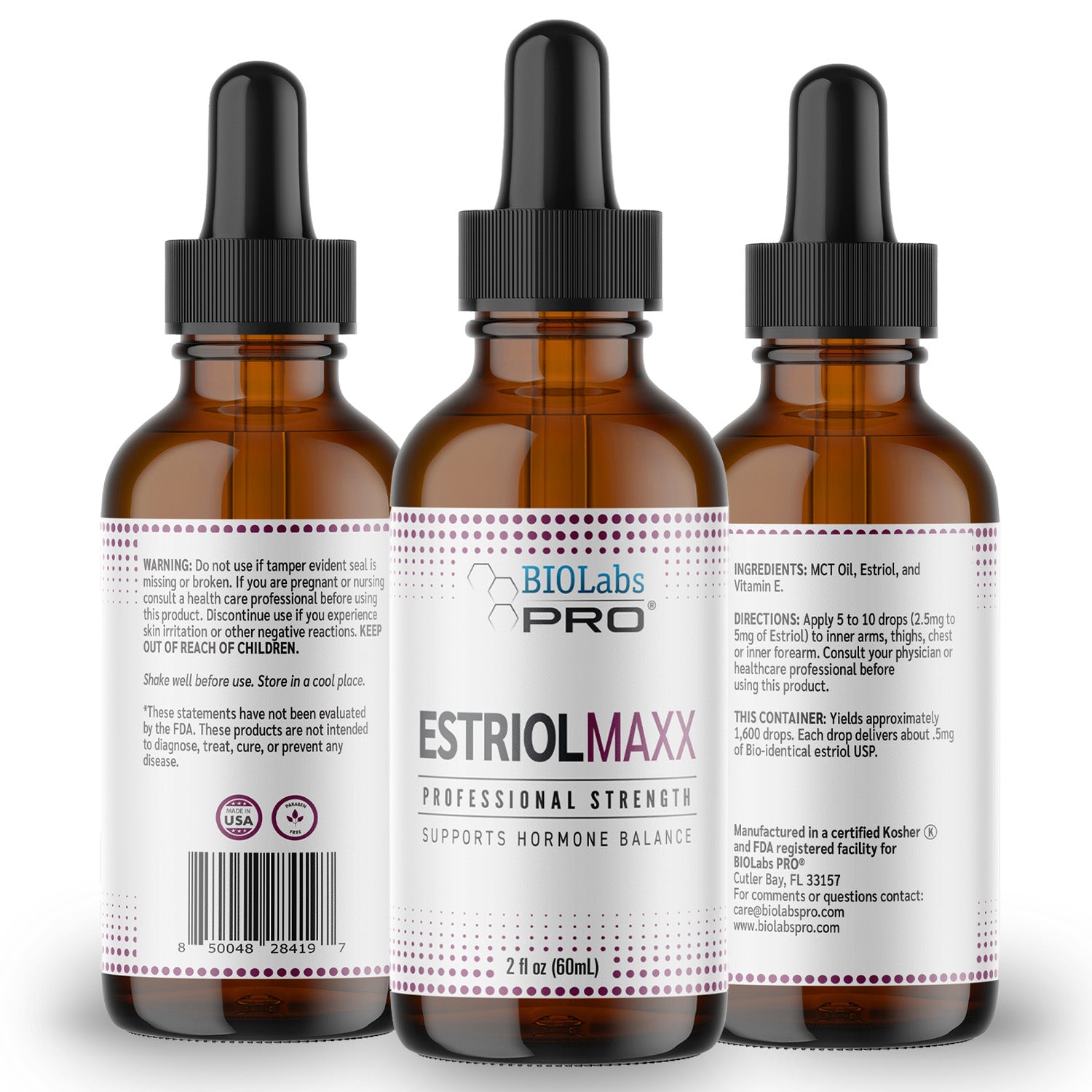 Estriol MAXX - Professional Strength Estriol Oil – BIOLabs PRO