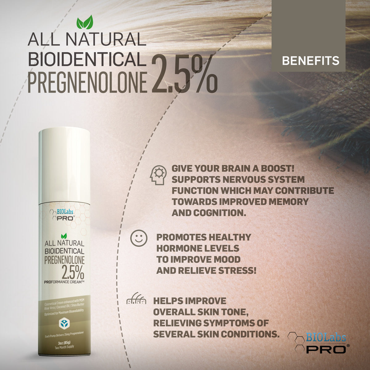 Pregnenolone Cream BIOLabs PRO® Smarter Health And Aging™