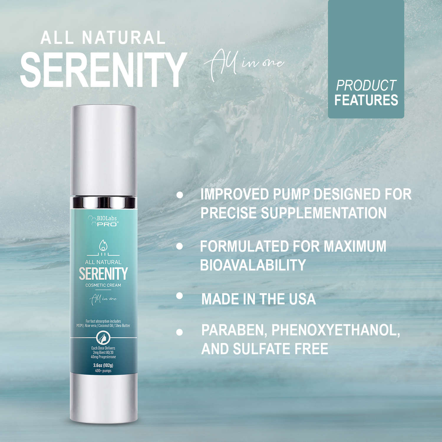 BIOLabs PRO Natural Serenity Cream