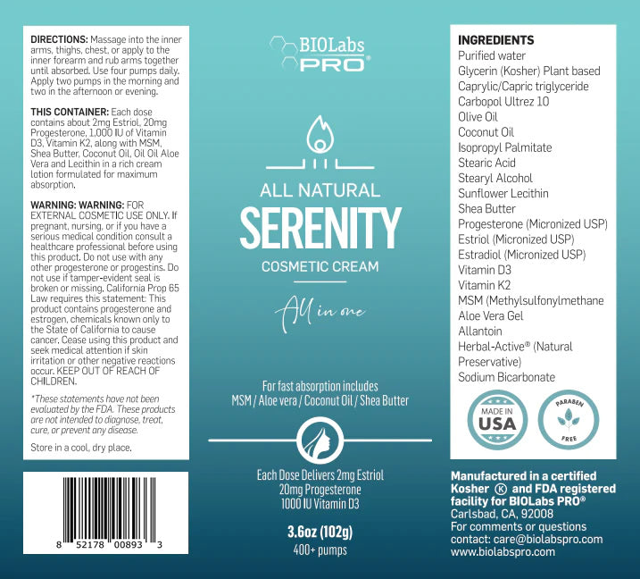 BIOLabs PRO Natural Serenity Cream